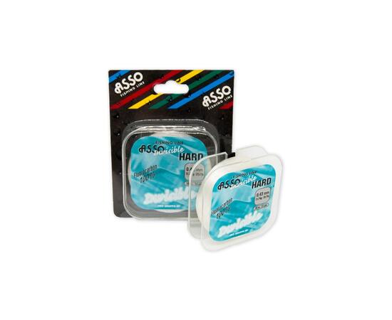 Поводочный материал ASSO INVISIBLE HARD 100% FLUOROCARBON 50м 0,19мм прозр.