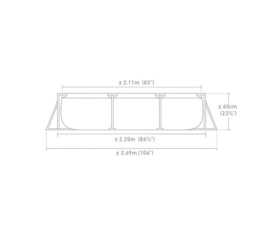 28266 Каркасный бассейн Intex 220 х 150 х 60 см