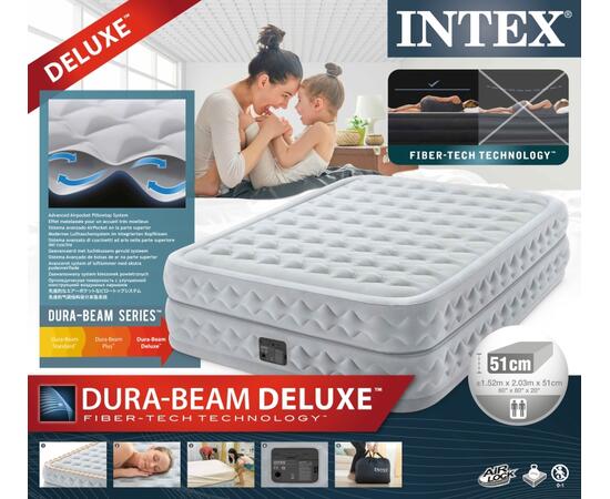 64490 Надувная кровать Intex Supreme Air-Flow 152х203х51см