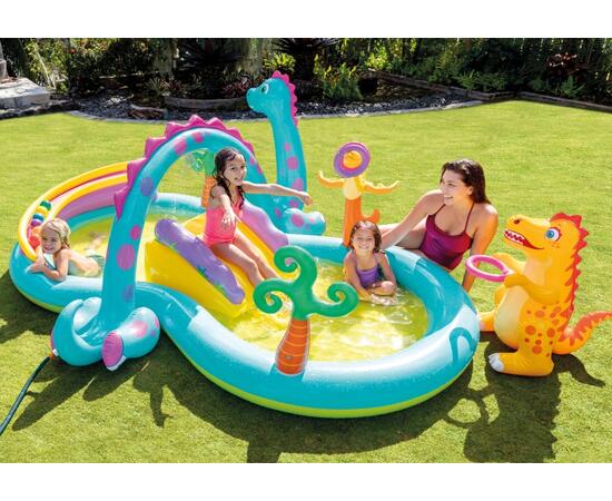 57135 Игровой центр Intex Дракоша, с распылителем, 333 х 229 х 112 см, от 3 лет