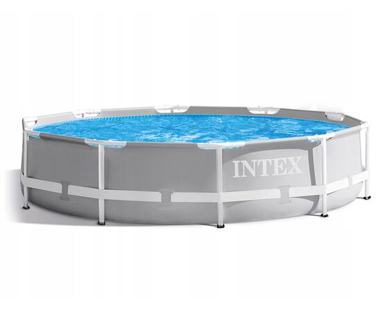 26720 Каркасный бассейн Intex Prism Frame 427 х 107 см, фильтр-насос, лестница, тент, подстилка