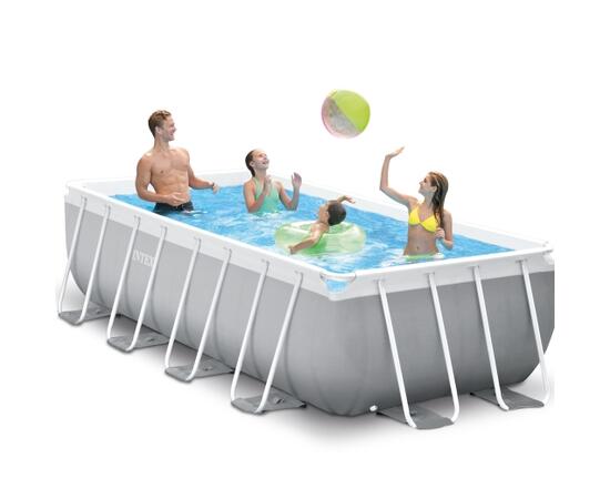 26788 Каркасный бассейн Intex Prism Frame 400 х 200 х 100 см, фильтр-насос, лестница