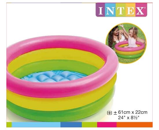 57107 Бассейн надувной Intex Радость, 61 х 22 см, 1-3 лет
