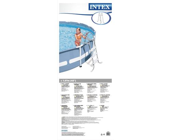 28065 Лестница для бассейнов Intex до 107 см, 3 ступеньки, без площадки