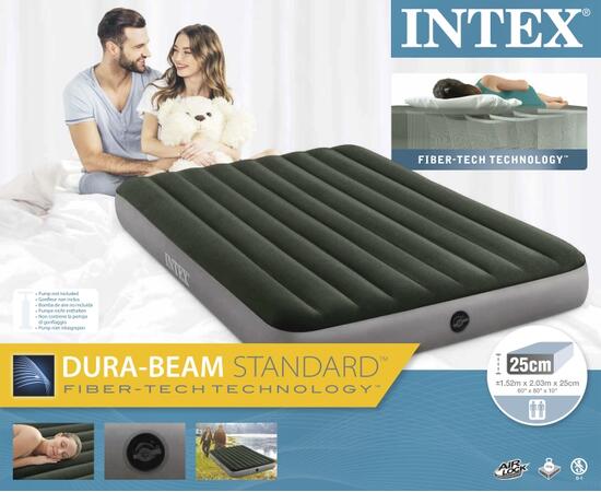 64109 Надувной матрас Intex Prestige Downy Bed, 152х203х25см