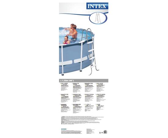 28066 Лестница для бассейнов Intex до 122 см, 4 ступеньки, без площадки