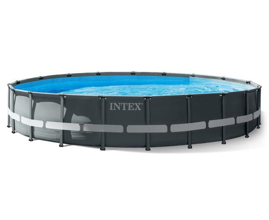 26340 Каркасный бассейн Intex Ultra XTR Frame, 732 х 132 см, песчаный фильтр-насос, лестница, тент, подстилка