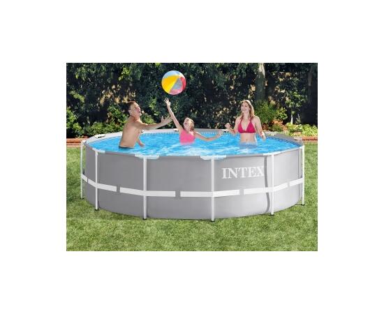 26720 Каркасный бассейн Intex Prism Frame 427 х 107 см, фильтр-насос, лестница, тент, подстилка