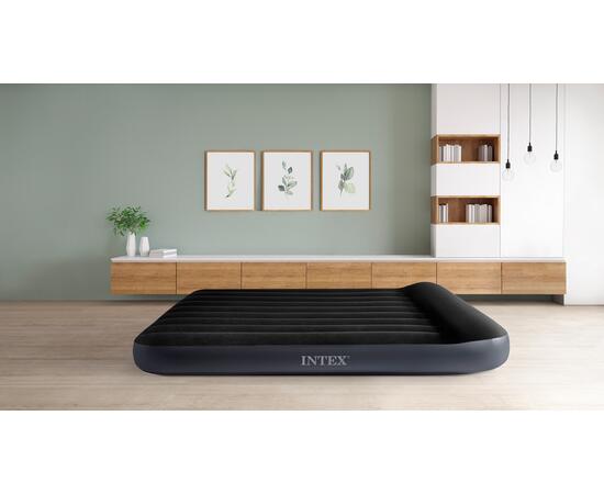 64143 Надувной матрас Intex Pillow Rest Classic Fiber-Tech, 152х203х25см
