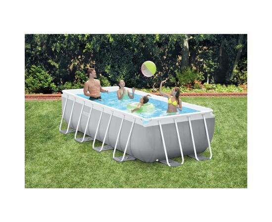 26790 Каркасный бассейн Intex Prism Frame 400 х 200 х 122 см, фильтр-насос, лестница