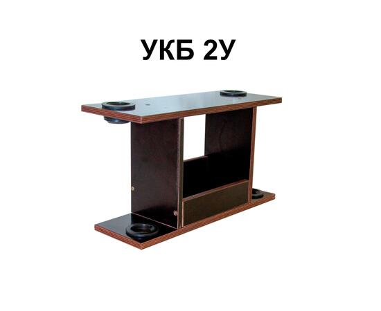 Столик для лодки ПВХ, УКБ с отверстиями 2 удилища (УКБ 2У) Универсальный крепежный блок