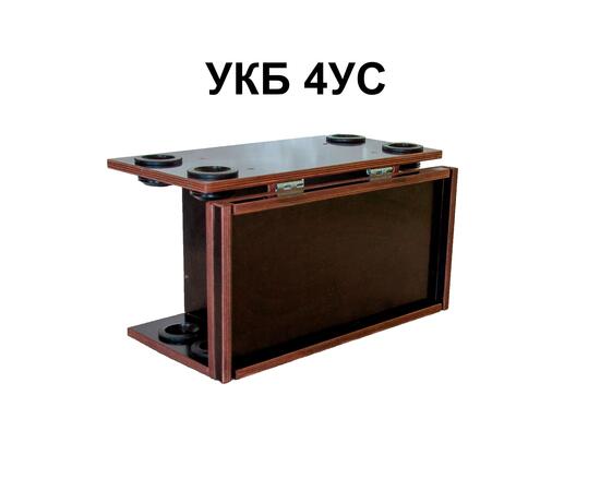 Столик для лодки ПВХ Универсальный крепежный блок с отверстиями под 4 удилища + столик/дверца (УКБ 4УС)