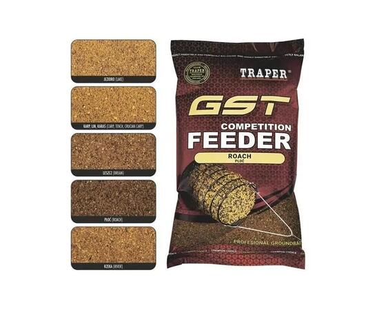 Прикормка рыболовная Traper 1kg GST FEEDER Leszcz