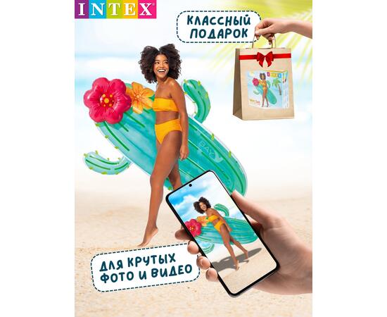 58793 Плот для плавания кактус Intex, 185 х 140 см