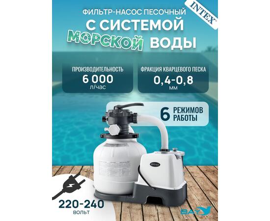 26676 Фильтр-насос с картриджем и системой морской воды Intex