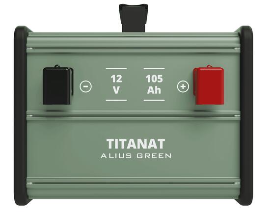 Аккумулятор литиевый Titanat 12V 105Ah LiFePO4 ALIUS GREEN