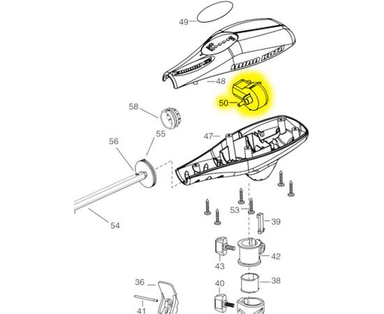 Переключатель скоростей аналог MINN KOTA SWITCH, 5 SPD FWD / 3 REVERSE  (З/Ч)