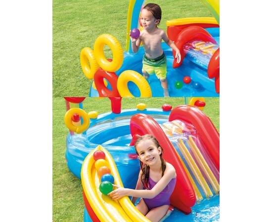 57453 Игровой центр Intex Радуга, 297 х 193 х 135 см, от 3 лет