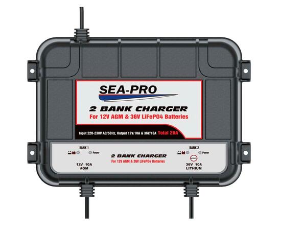 Зарядное устройство Sea-Pro ТЕ4-0289 (1х12В AGM,  1х36В LiFePO4)
