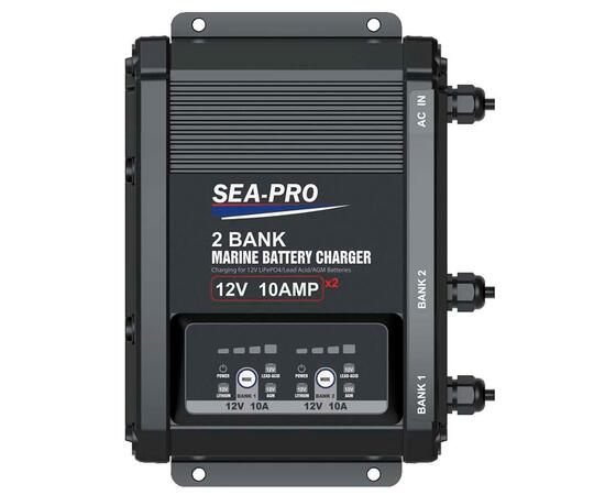 Зарядное устройство Sea-Pro ТЕ4-0325F (2х12В AGM, LEAD-ACID, LiFePo4)