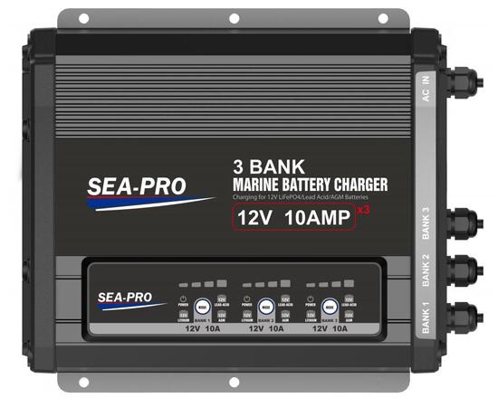 Зарядное устройство Sea-Pro ТЕ4-0331 (3х12В AGM, LEAD-ACID, LiFePo4)