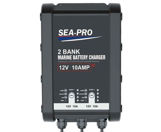 Зарядное устройство Sea-Pro ТЕ4-0333A (2х12В AGM, LEAD-ACID, LiFePo4)