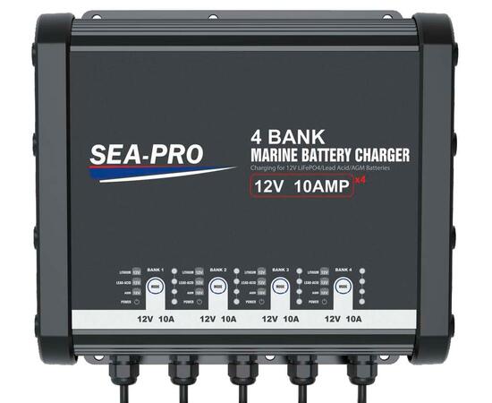 Зарядное устройство Sea-Pro ТЕ4-0333С (4х12В AGM, LEAD-ACID, LiFePo4)
