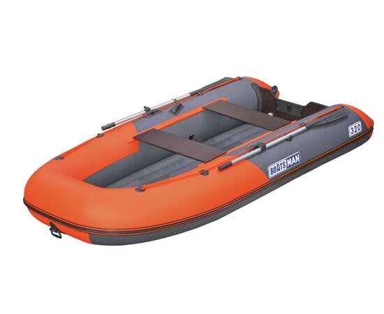 Надувная лодка BoatsMan (Боцман) BT340А (НДНД) графитово-оранжевый