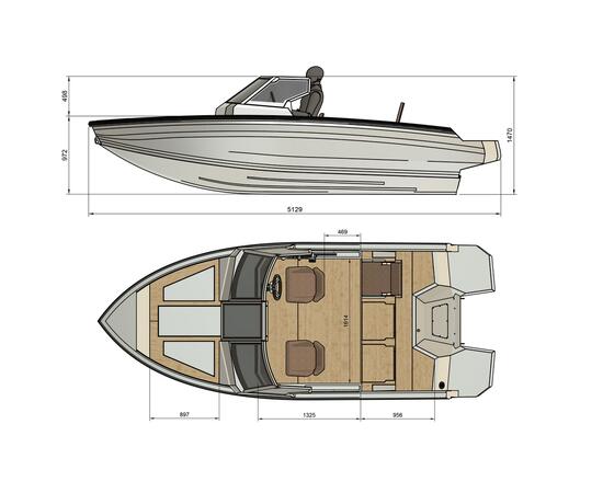 Алюминиевая лодка Xstream 470