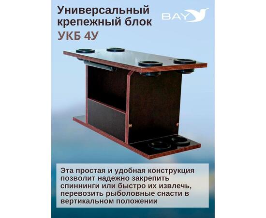 Готовый набор: Столик для лодки ПВХ + Крепление эхолота 10", Универсальный крепежный блок с отверстиями под 4 удилища (УКБ 4У)