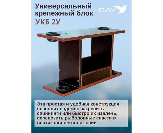 Готовый набор: Столик для лодки ПВХ + Крепление экрана эхолота 7-9", УКБ с отверстиями 2 удилища (УКБ 2У) Универсальный крепежный блок