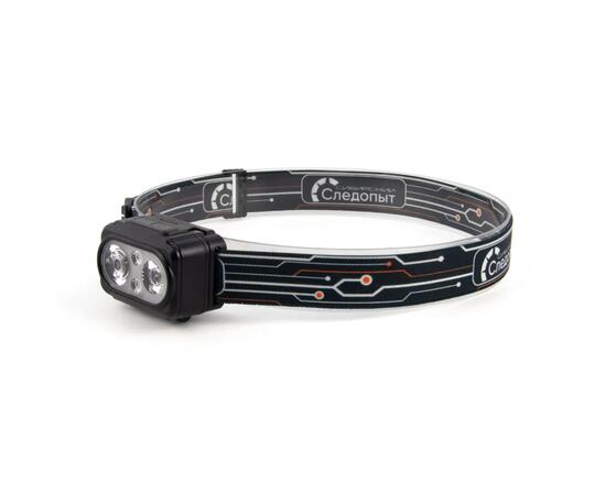 Фонарь налобный "СИБИРСКИЙ СЛЕДОПЫТ-PULSAR", 2 LED+2 LED SMD, аккум. 220В/100/