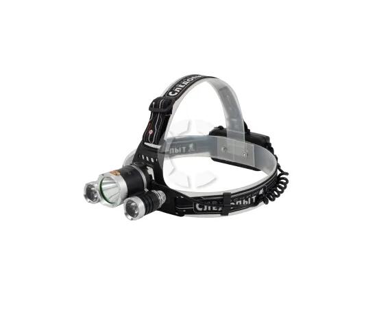 Фонарь налобный "Сибирский Следопыт -Fisher", 1LED WARM + 2 LED UV ,аккум.220В/100/60/