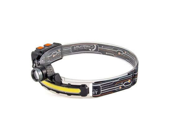 Фонарь налобный "СИБИРСКИЙ СЛЕДОПЫТ-FLOODLIGHT", 1 LED+1 COB, аккум. 220В/100/