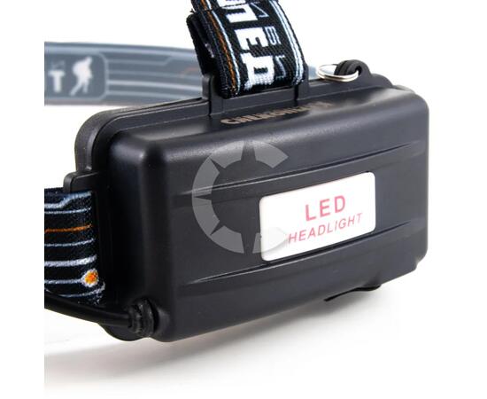 Фонарь налобный "СИБИРСКИЙ СЛЕДОПЫТ-Стильб", 1 LED + 4 COB, zoom, аккум. 220В/60/