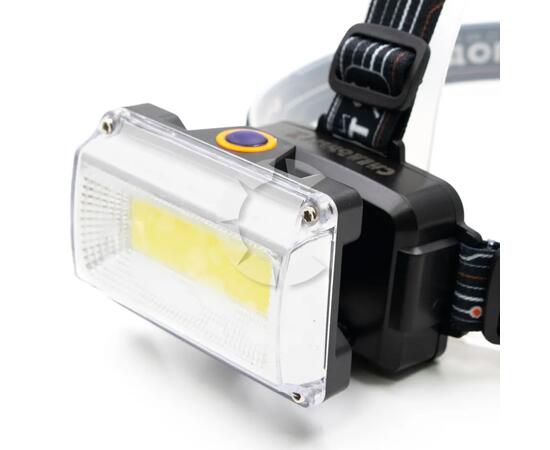 Фонарь налобный "СИБИРСКИЙ СЛЕДОПЫТ-RAY LIGHT", 1 COB, аккум. 220В/120/
