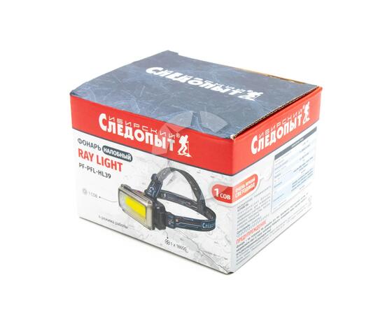 Фонарь налобный "СИБИРСКИЙ СЛЕДОПЫТ-RAY LIGHT", 1 COB, аккум. 220В/120/