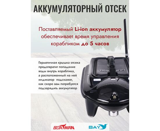 Прикормочный кораблик Boatman Actor Plus Pro Black