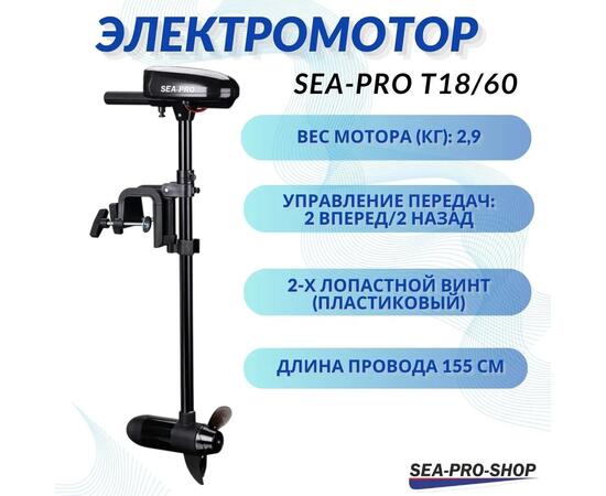 Электромотор транцевый Sea-Pro T18/60