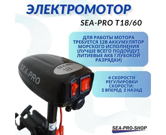 Электромотор транцевый Sea-Pro T18/60