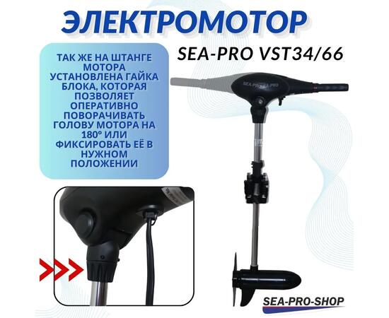 Электромотор транцевый Sea-Pro VST34/66