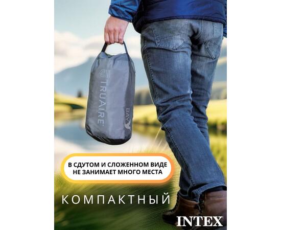 64098 Туристический матрас Intex 71х191х11см, однокамерный