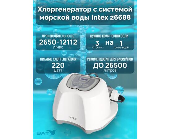 26688 Система санобработки воды в бассейне Intex Krystal clear saltwater 230 вольт