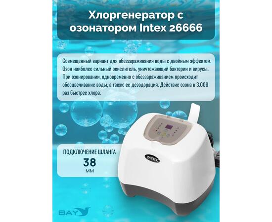 26666 Система санобработки воды в бассейне Intex Saltwater and ozone 230 вольт