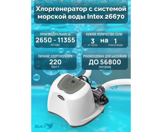 26670 Система санобработки воды в бассейне Intex Krystal clear saltwater 230 вольт