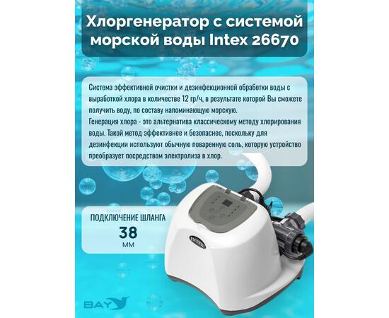 26670 Система санобработки воды в бассейне Intex Krystal clear saltwater 230 вольт