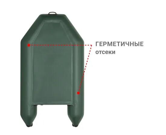 Надувная лодка Фрегат 240 Е Зеленый
