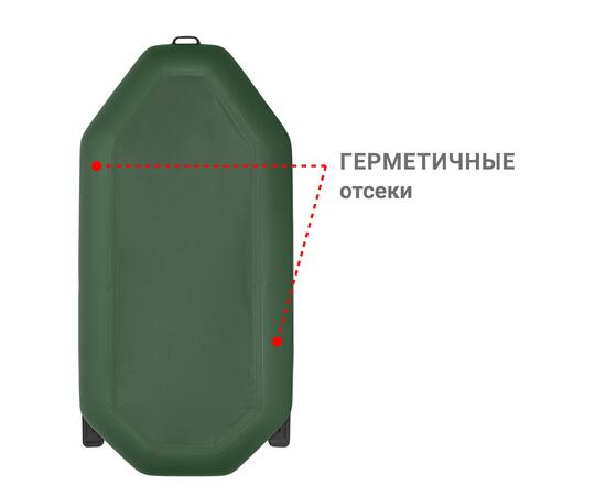 Надувная лодка Фрегат М-2 Оптима (260 см) Зеленый