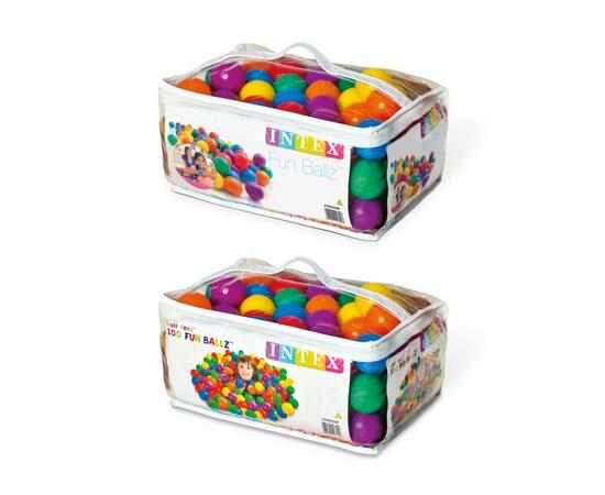 49602 Пластиковые мячи Intex 6,5 см, 100 шт, от 2 лет