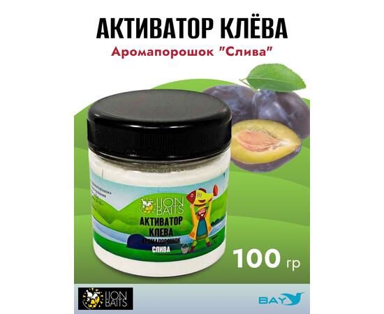 Lion Baits Активатор клева Аромапорошок "Слива" 100гр